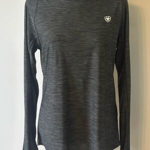 ARIAT Gray Fitted Long Sleeve T-Shirt